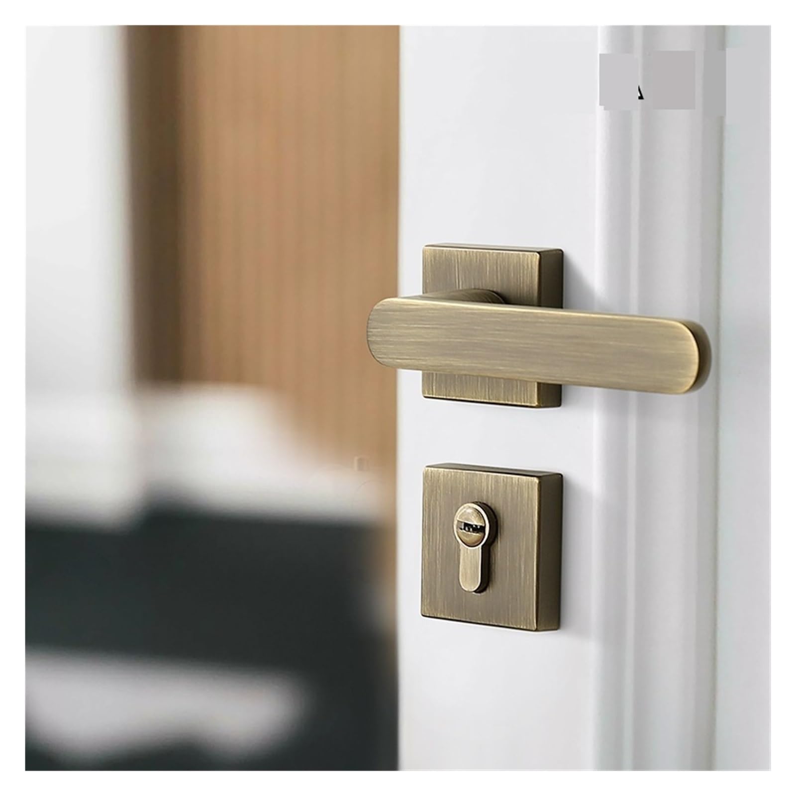 Serrure de porte intérieure silencieuse magnétique type C-72 bronze
