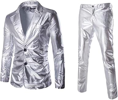 スーツ(上下セット)⭐︎新品未使用 Amazon.co.jp: [ZXEZ] ゴールドスーツメンズ 上下セット