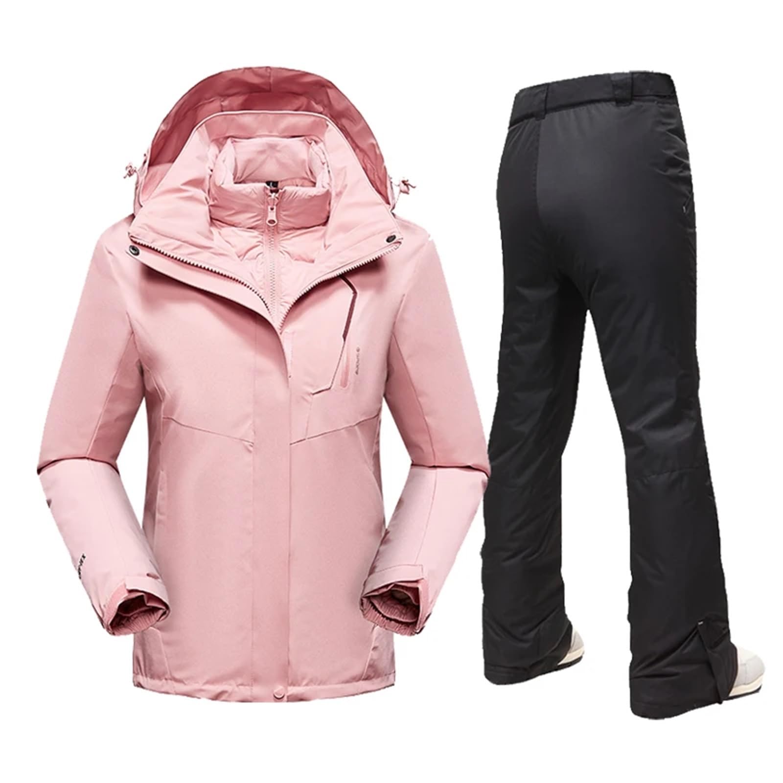 Trajes De Esquí Para Mujer Traje de esquí for mujer, chaquetas y pantalones de invierno for nieve, ropa de Snowboard impermeable a prueba de viento for exteriores, traje de esquí cálido for mujer Traj