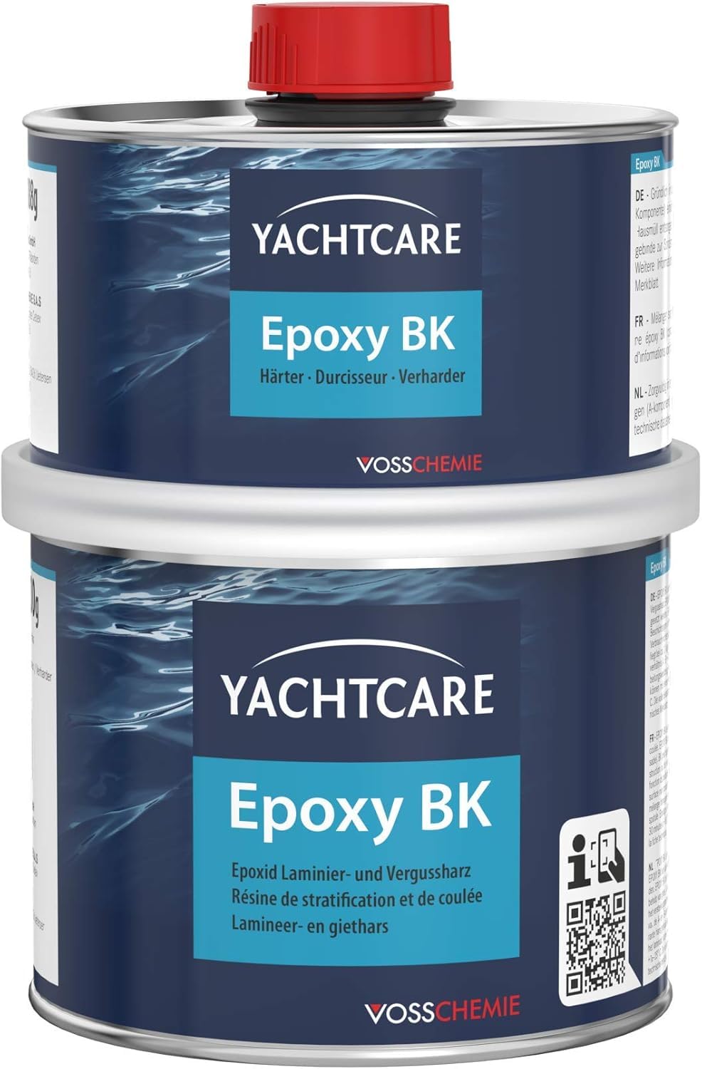 Yachtcare Epoxy BK - Résine époxy sans solvant pour stratification, coulée et vernis