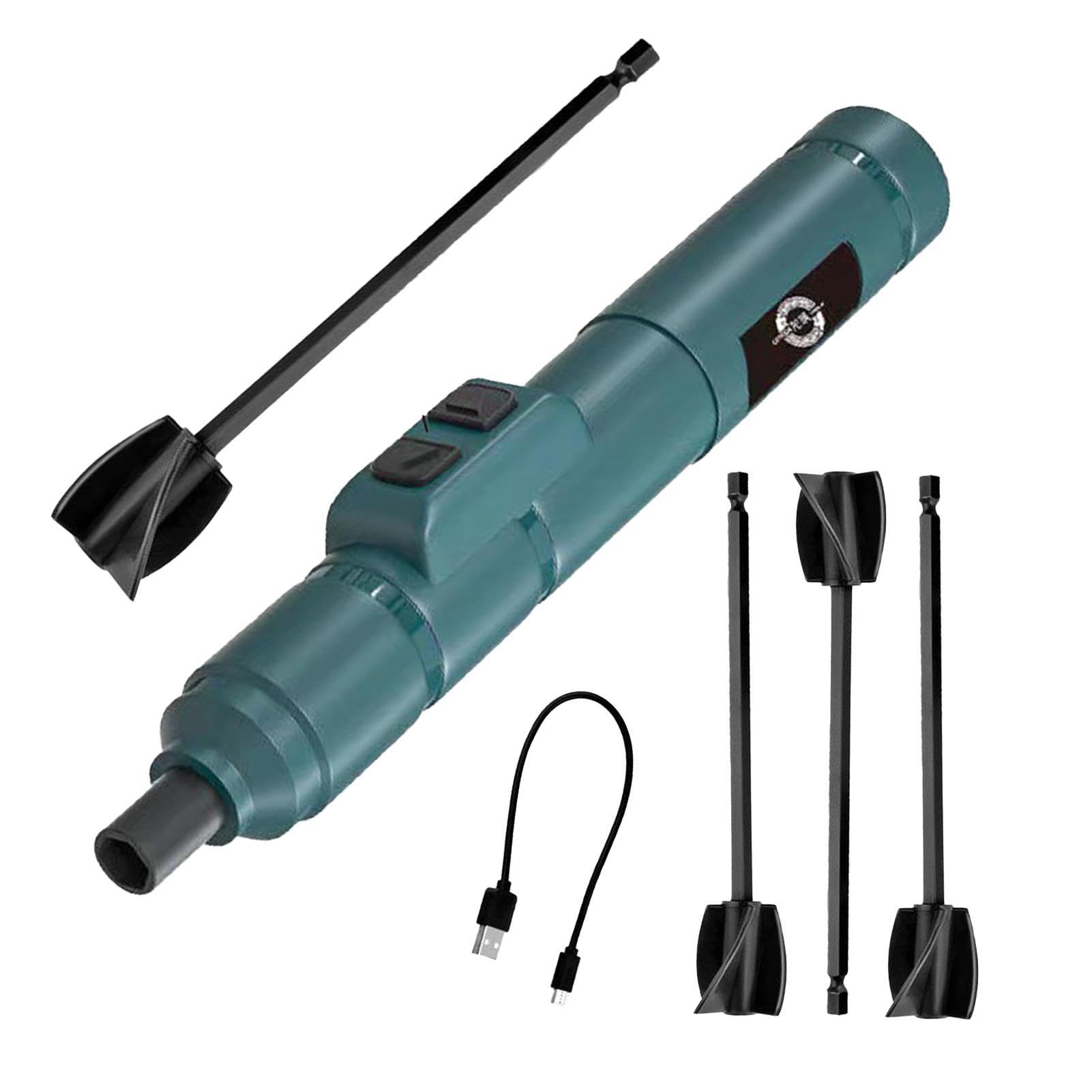 Mezclador eléctrico de resina epoxi | Mezclador de epoxi de mano de 5 piezas para salvar su muñeca - Mezclador eléctrico de resina con batería de 1300 mah para moldes de resina, mezcla de resina, mezc