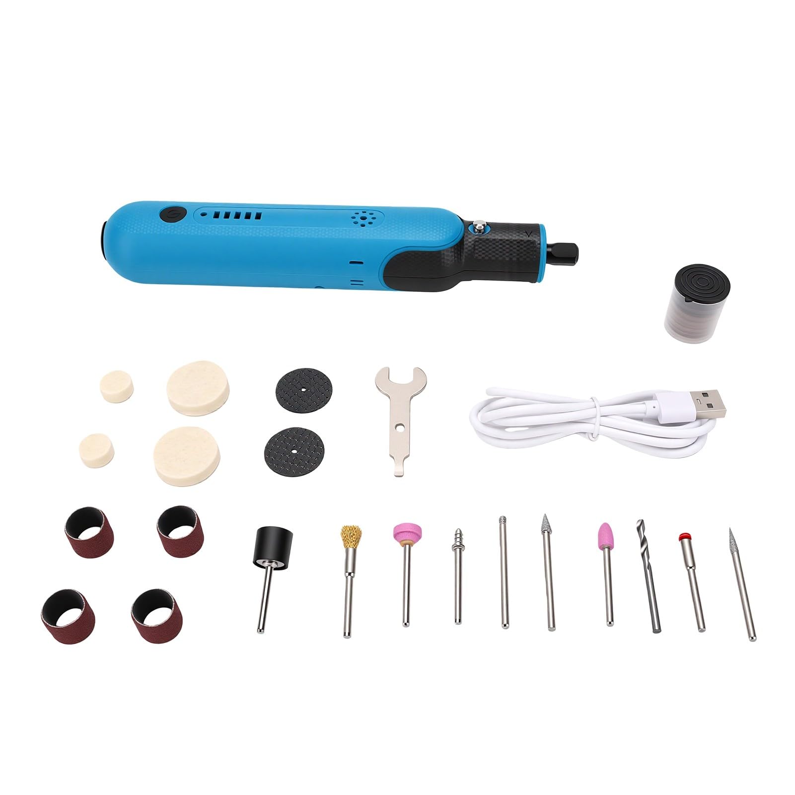 EMUKOEP Herramienta Rotativa Inalámbrica de 25000 Rpm, 5 Velocidades, Mini