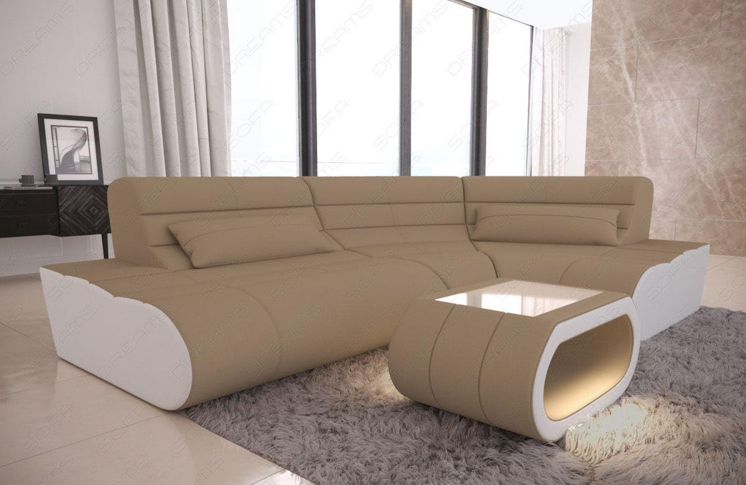 Sofa Dreams Mini Stoff Ecksofa Concept L-Form