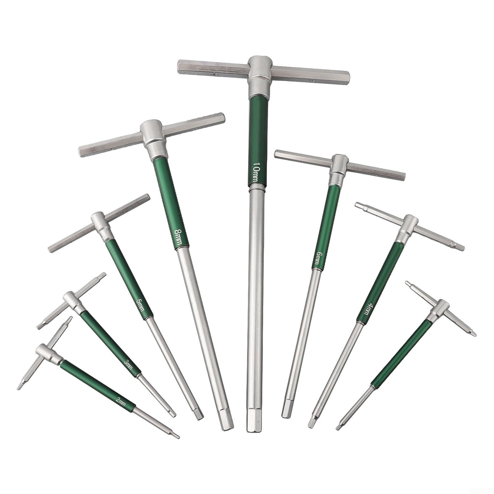 ZYWUOY Lot de 8 clés à molette hexagonale rotative en acier inoxydable pour réparation et entretien de la maison