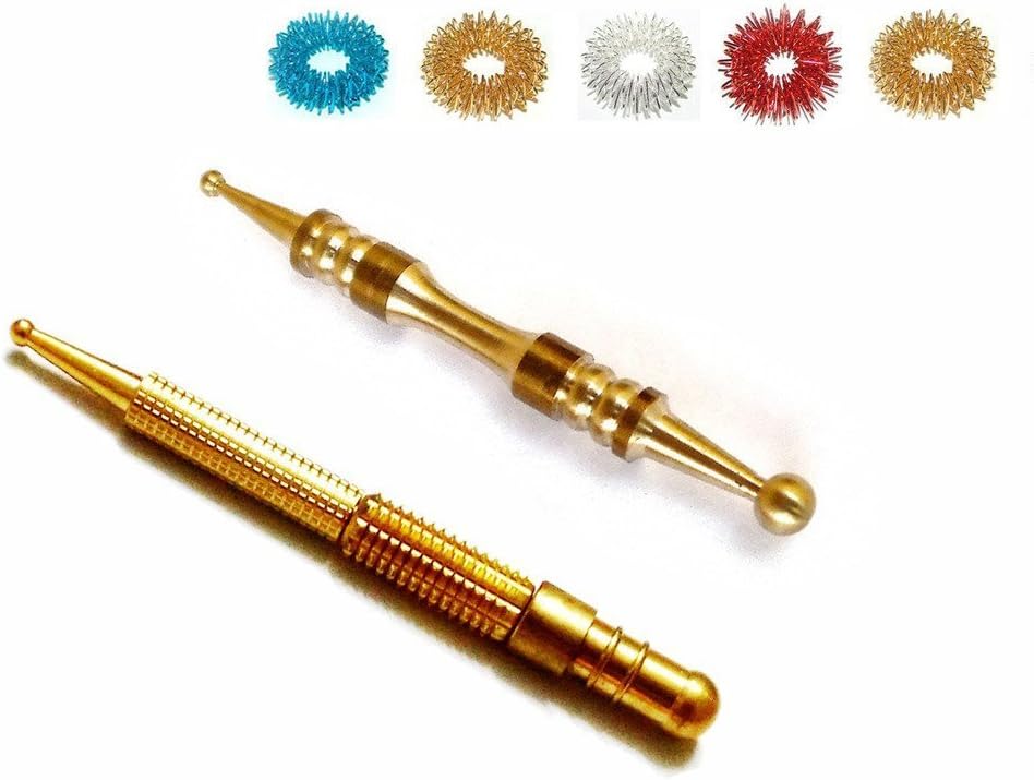 Acupressure India Sujok Probe Compacts , Center Roller Ii Metal Diagnostic Jimmys Rings Compact Jimmy