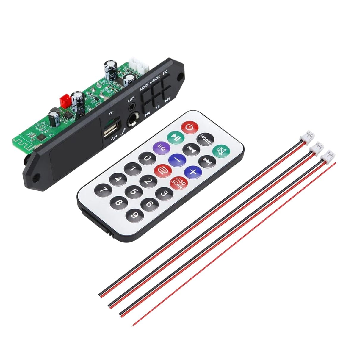 Handsfree MP3 Decoder Board 80W Amplifier Bluetuth 5.0 MP3 Player 12V 24V Car FM R?dio Module TF USB with Microphone Control New for Arrival 2025 High for Quality