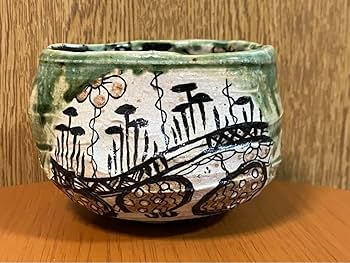 Amazon.co.jp: 池田省吾 織部酒碗 酒器 ぐい呑 焼酎杯 : ホーム＆キッチン