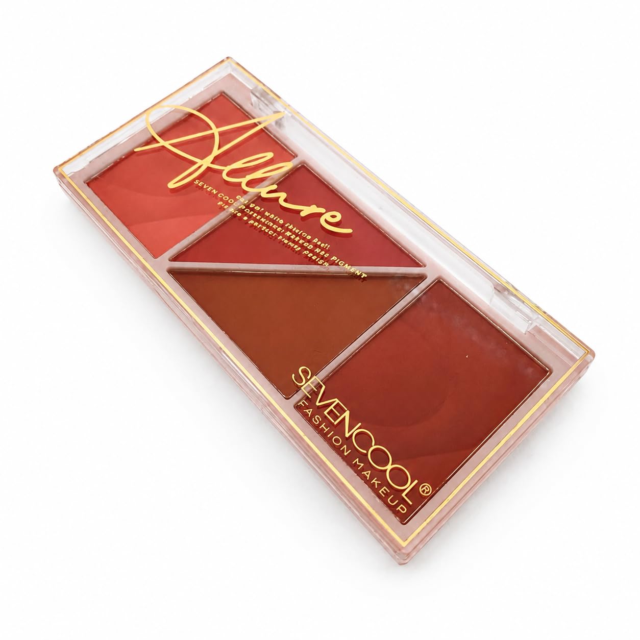 SEVENCOOL Allure Blush Palette, Warm Coral and Terracotta Shades, Matte Finish, 4-in-1 Contouring-image-8