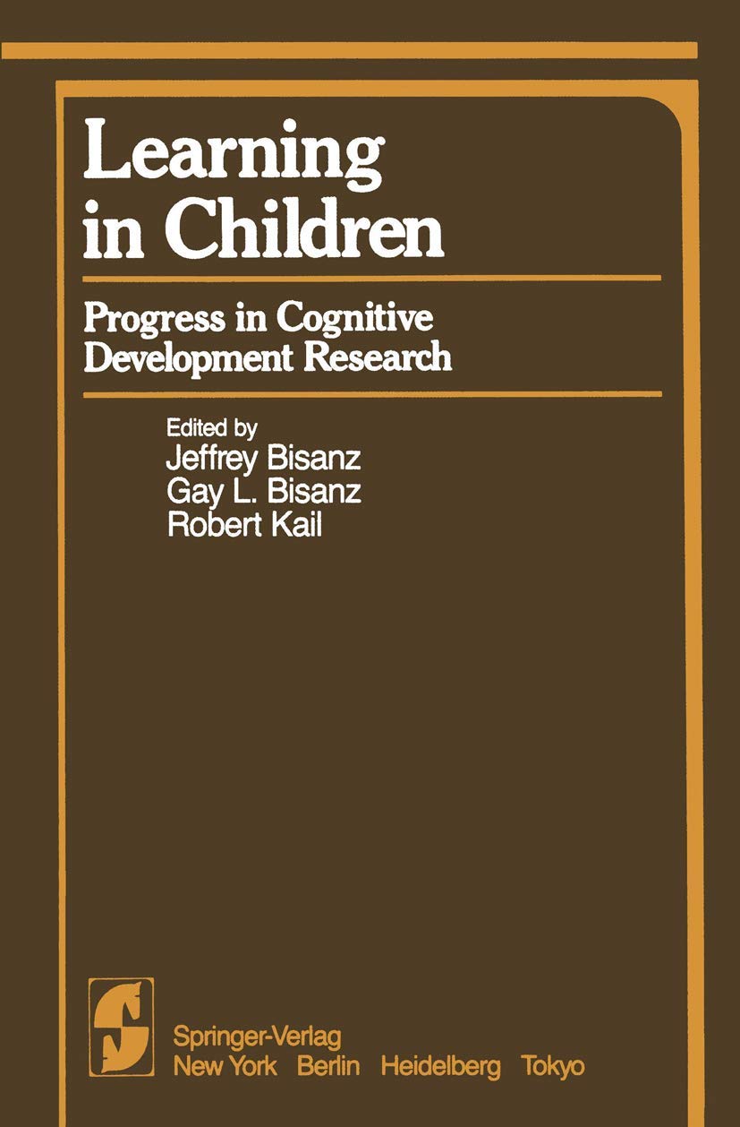 Buy Learning in Children: Progress in Cognitive Development Research — BookShops.in
