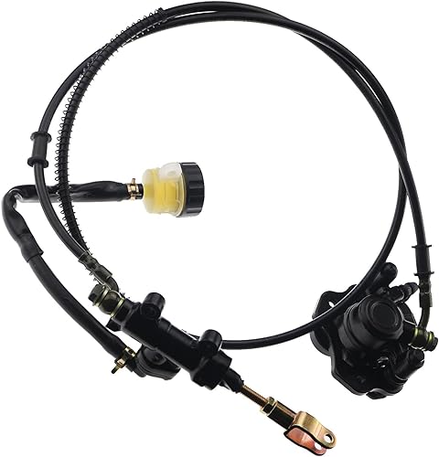 Miniatura 3 de PRO BAT Kit de cilindro maestro de pinza de freno hidráulico trasero Go Kart Carrito de golf ATV, negro