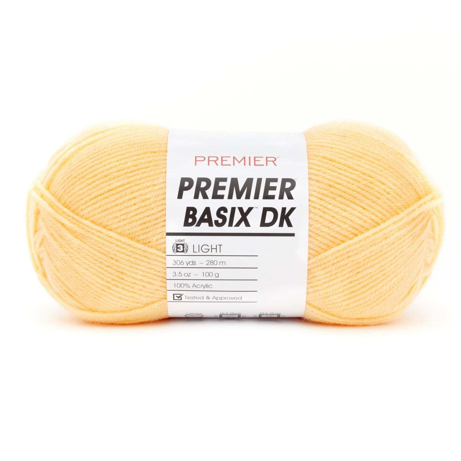 Laine Premier Yarns Basix DK Daffodil idéale pour tricoter un plaid de salon