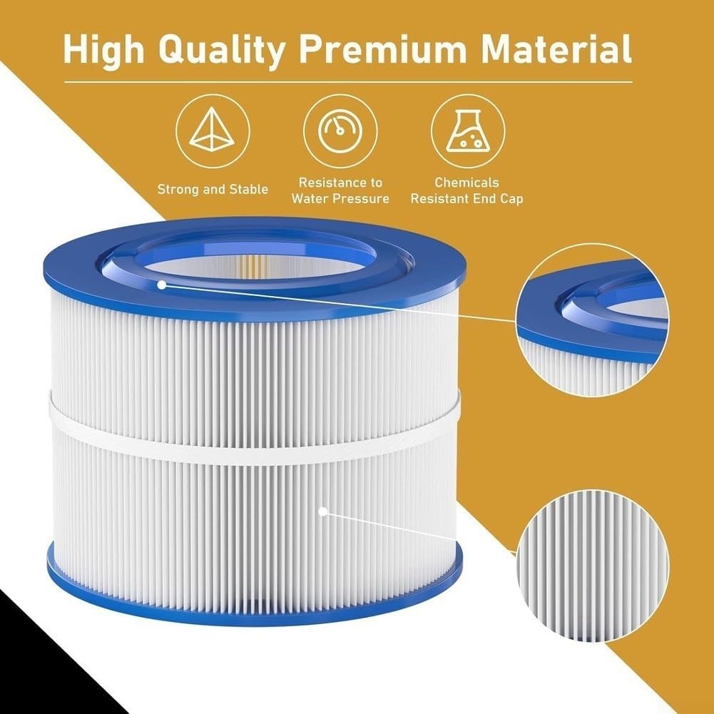 Cartuccia filtro spa per PBF40M per pleatco PWW50P3 di ricambio – 50 mq filtro con filettatura SAE, bianco