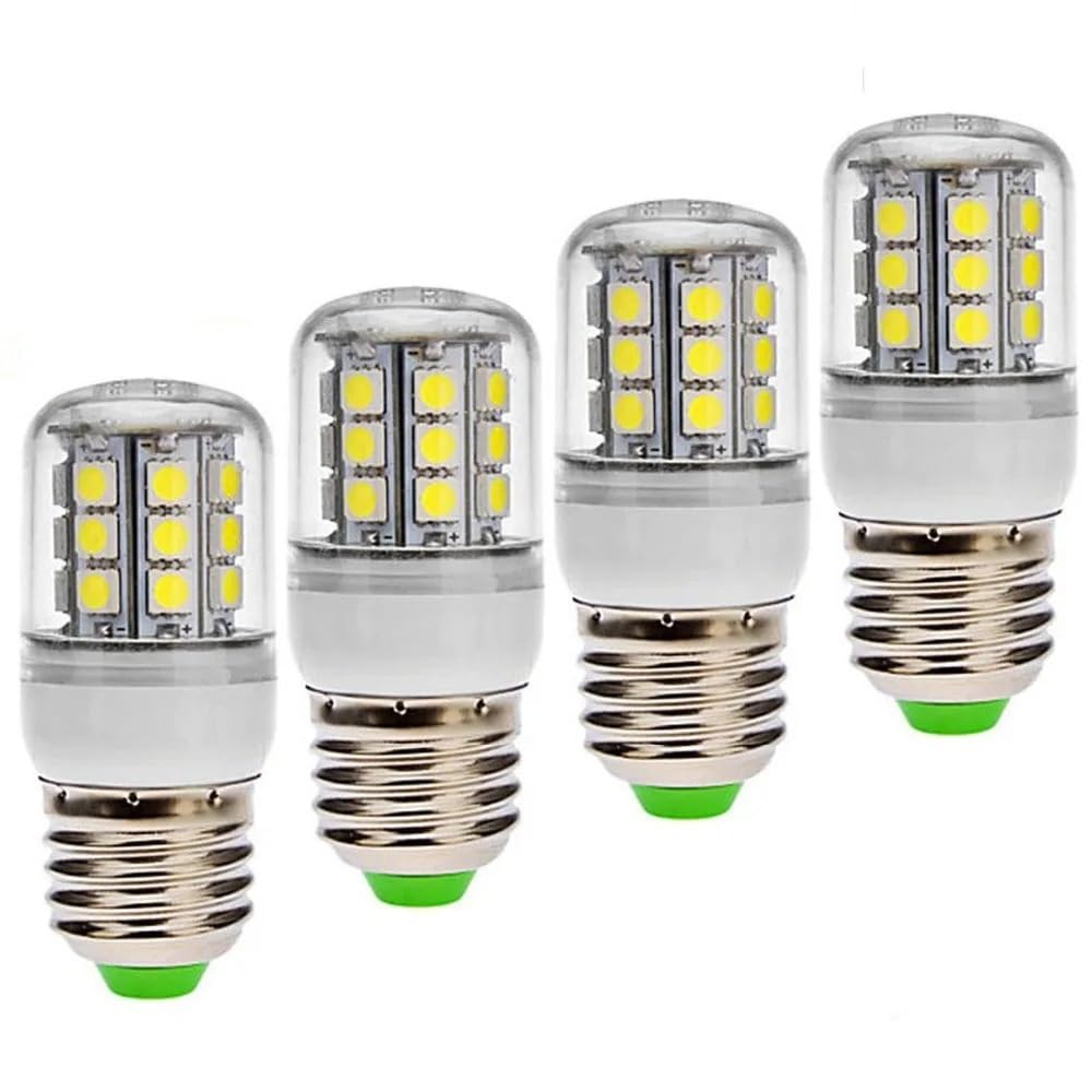 NXCVBNKZJ KJXP Lighting, Pack of 4, LED Corn Bulbs AC220-240V E27 3W 30 * 5050SMD Led Spotlight Lamp(Warm White)
