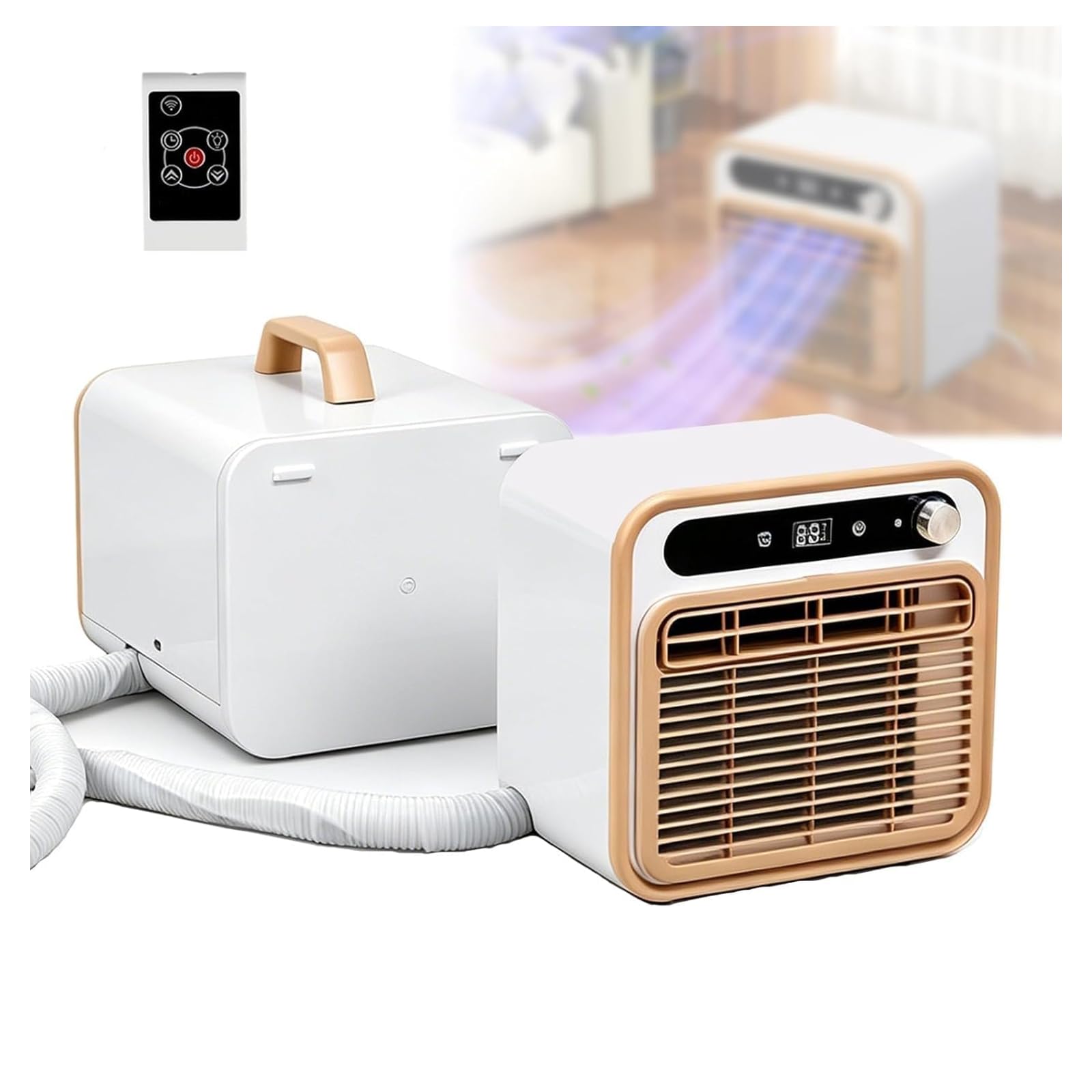 5,000 BTU Portable Air Conditioner for Campers 1.5-meterconnectingpipe