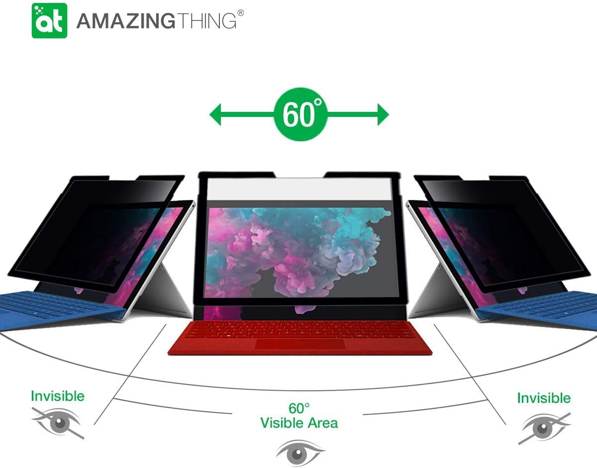 Best Cyber Monday 🔥 Surface Pro Screen Protector, Privacy Filter Compatible with Microsoft Surface Pro 7/6/5/4, Bubble Free Easy Installation, Anti Blue Light