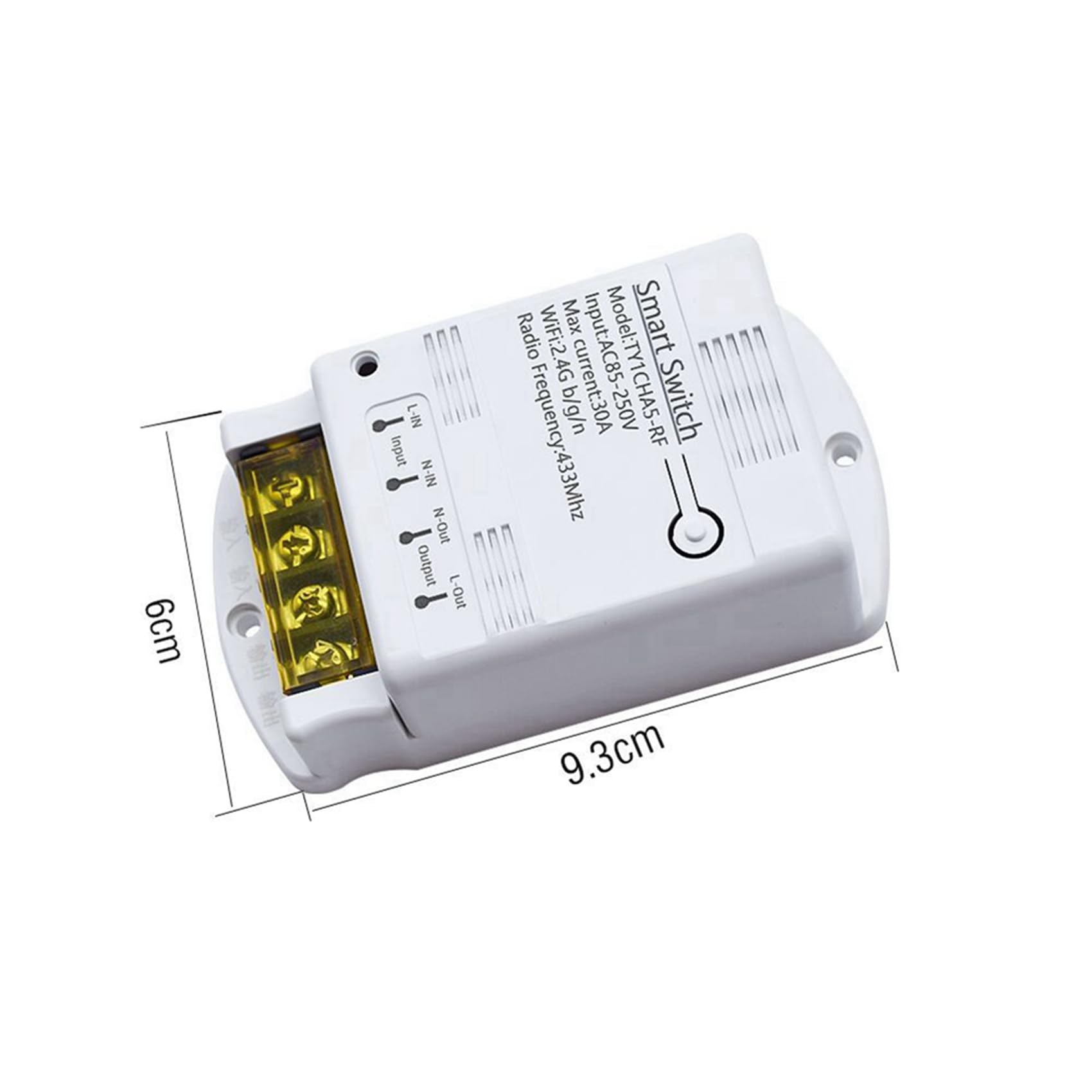 3X Tuya Wifi 30A Módulo de Relé 85-250V Interruptor Inteligente DIY 433MHZ Controlador APP Voice Relay Timer Control Remoto