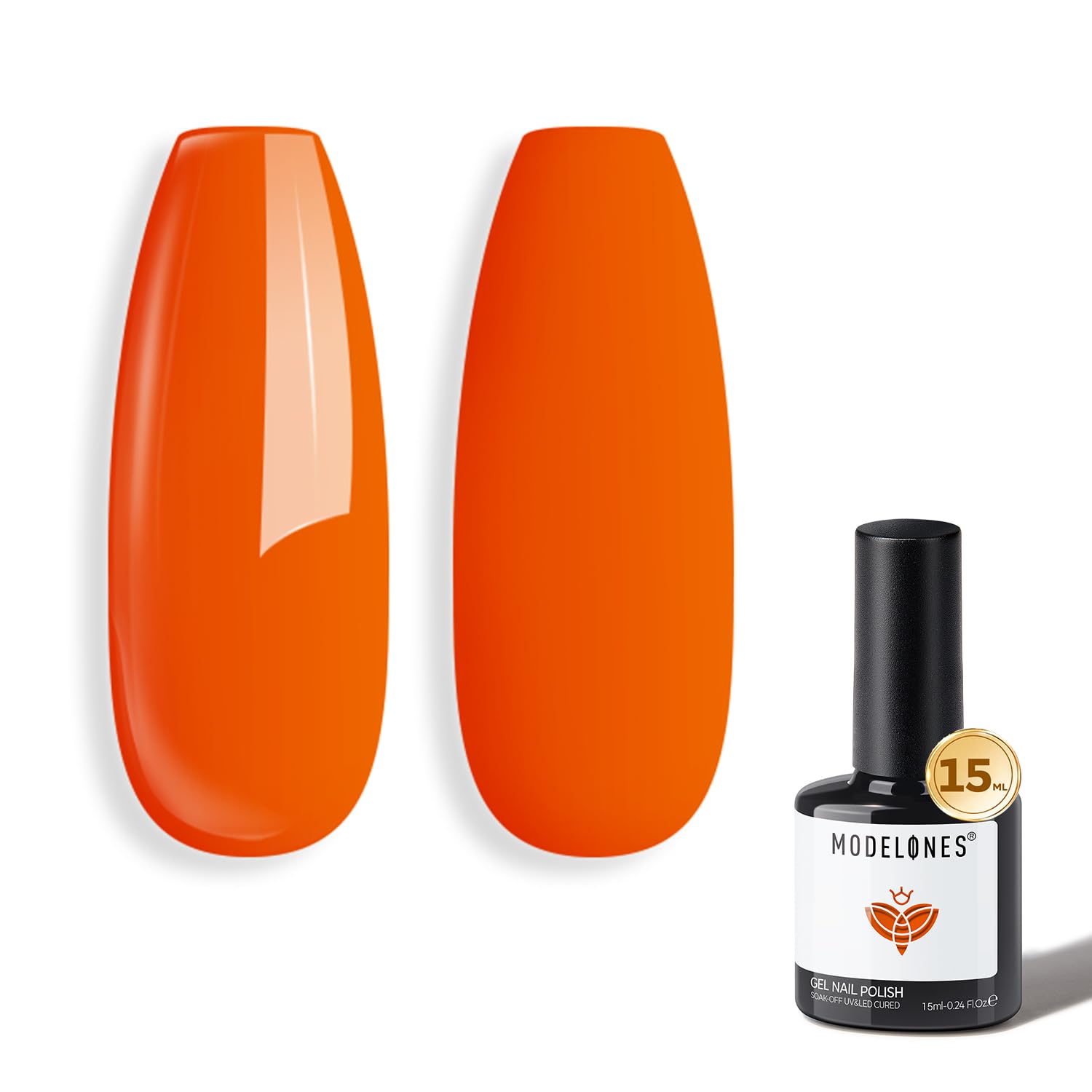 Amazon.com: modelones Fall Gel Nail Polish Bright Orange Polish