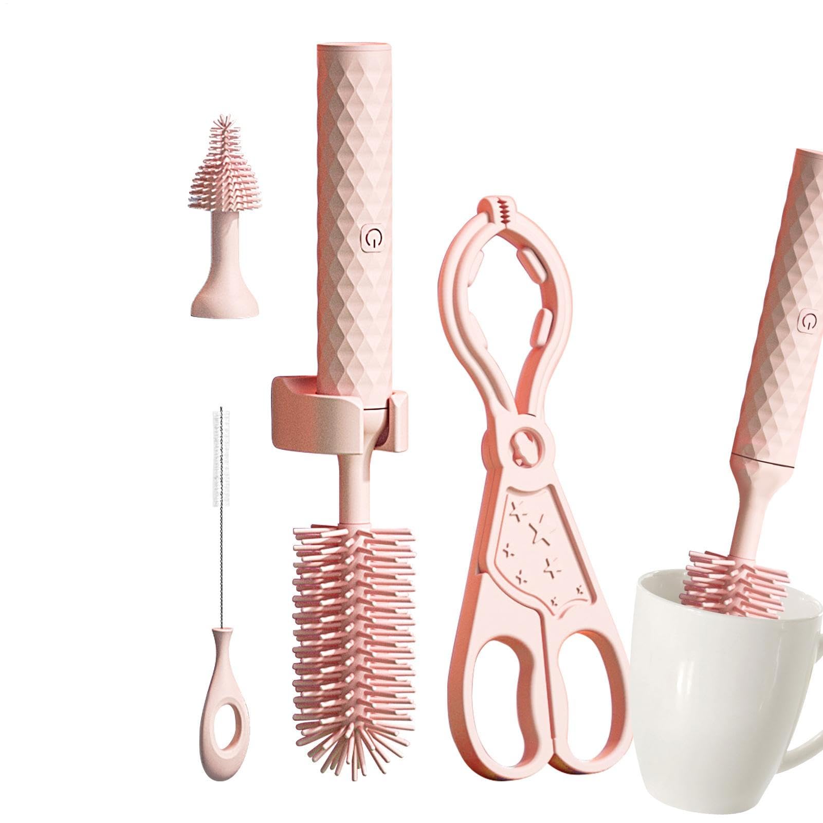 Brosse électrique pour biberon en silicone rechargeable avec goupillon