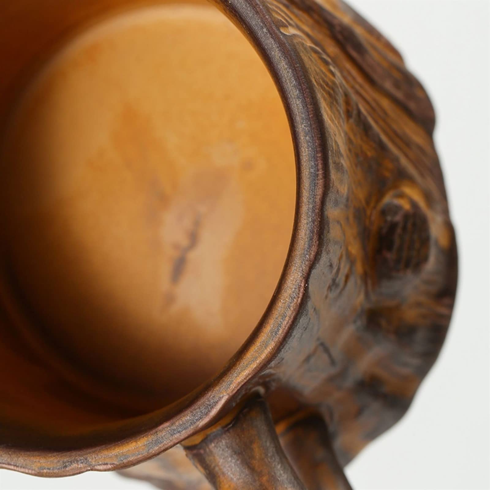 Kaffeetasse Handgefertigte grobe Keramik-Nachahmung-Textur-Tasse, personalisierte handgemachte Kaffeetasse, kreative Retro-Tasse Teetasse