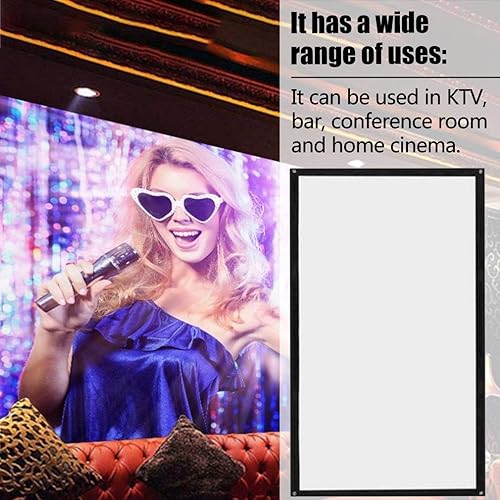 Miniatura 5 de Pantalla de proyector, 169 120 pulgadas, portátil, plegable, pantalla de proyector montada en la pared, cine en casa, cine en casa, pantalla de