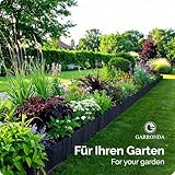 Garronda Beeteinfassung Holz Rollzaun Holzzaun 20 cm x 200 cm imprägniert Flexibler Rollborder Rasenkante Palisade Gartenzaun Umzäunung für Garten GD-0149, Dunkelbraun
