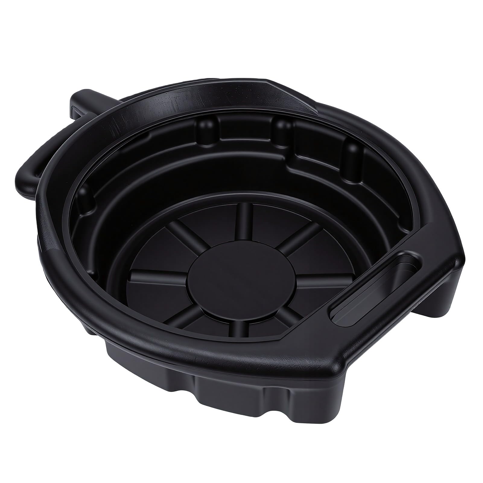 Keenso Bandeja de Drenaje de Aceite, Bandeja de Goteo de Aceite PP 15L 3.96 Galones con Boquilla Antisalpicaduras, Colector de Fluido para Coche, Motocicleta, Camión, Mantenimiento, Garaje,