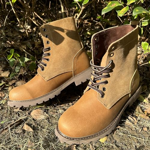 COSIDRAM Men's Casual Oxford Boots Classic Suede Chukka Boots Comfort Lace Up Business Dress Shoes3