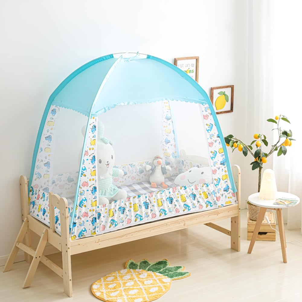Mengersi Crib Tent,Pop Up Crib Tent Crib Cover to Keep Baby from Climbing Out,Lovely