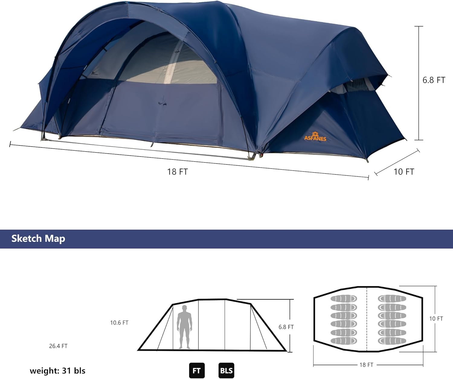 2-12 Person Tents for Camping Waterproof, Backpack Double Layer Camping Tents, Perfect Picnics, Fishing and Backyard Camping 2-12 Person Tents for Camping Waterproof, Backpack Double Layer Camping Tents, Perfect Picnics, Fishing and Backyard Camping