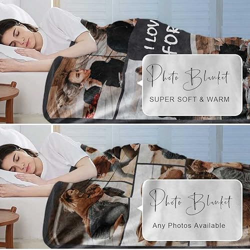 Miniatura 4 de Manta personalizada para regalos de novia, novio, manta de fotos personalizada para esposa para cumpleaños, día de San Valentín, regalos de esposo