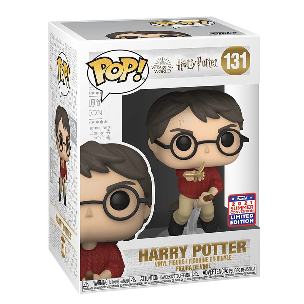 POP HP: HP Anniversary Harry flying w/Winged Key in Hand SDCC'21, Action Figure 54266, Multi Color