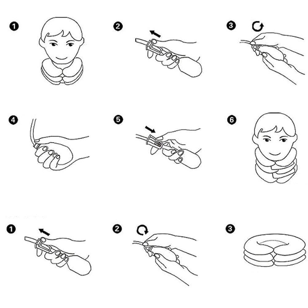 Dispositivo De La Tracción Del Cuello, Dispositivo Cervical Inflable De La Tracción B-Tipo Ayuda Del Cuello, Vértebra Cervical Cómoda Del Cuidado Casero De La Tela