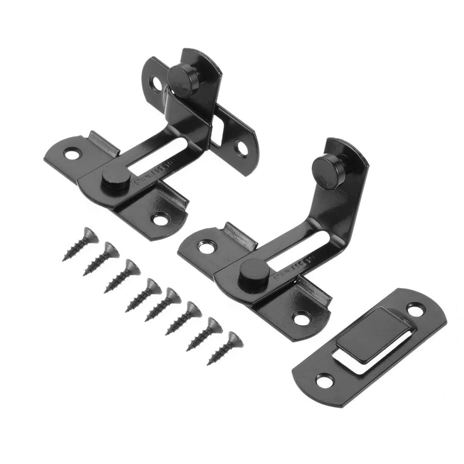 Loquet de porte 90 degrés en acier inoxydable durable pour placard 2 pcs