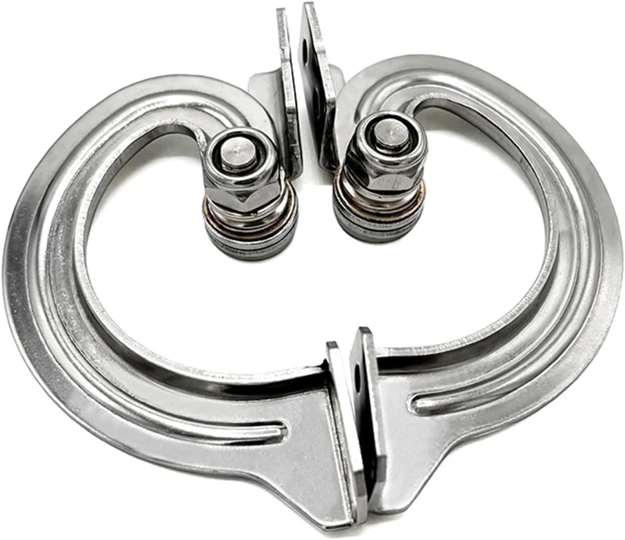 Bisagrpara muebles planos de Metal， Bisagra de puerta oculta con amortiguación ajustable de acero inoxidable for posición de tope arbitraria (1 pieza)(Left)