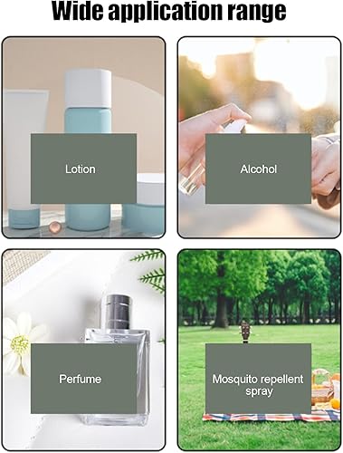 Miniatura 4 de Botellas de spray, botella de plástico transparente de plástico recargable de niebla fina botella de spray cosmético para poco agua de perfume,