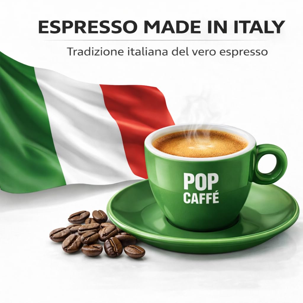 100 Capsule Compatibili Lavazza A Modo Mio – Pop Caffè E-MIO 2 Cremoso – Gusto Intenso e Crema Densa – Miscela Corposa – Confezione Risparmio