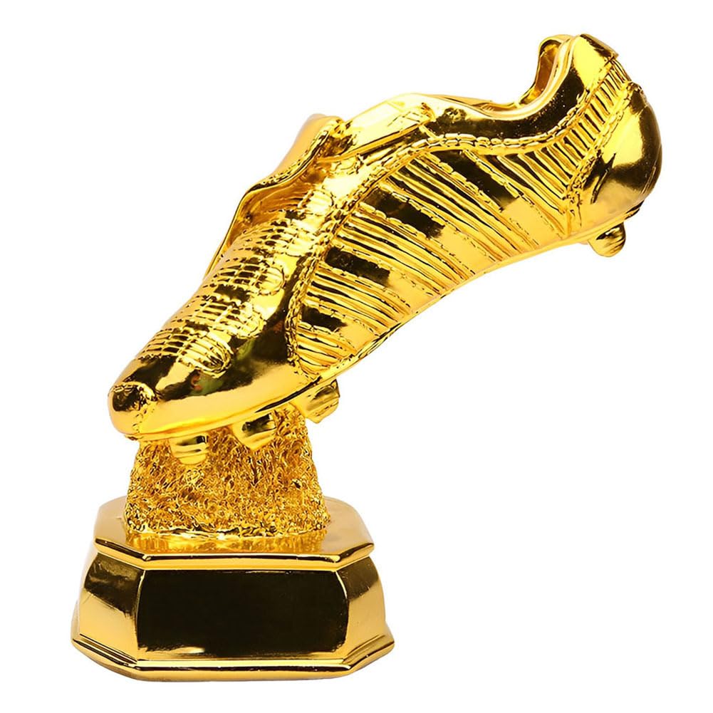Trofeum złoty but piłka nożna replika, nagroda najlepszy strzelec, trofeum piłkarskie dekoracja, dekoracja sportowa, prezent dla fanów i kolekcjonerów