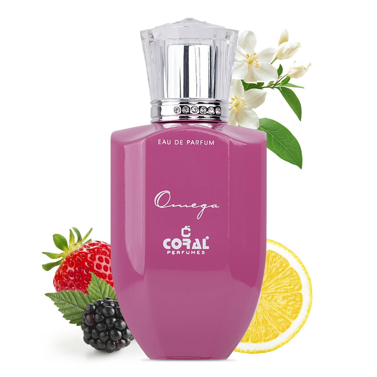 Coral Omega Perfume For Women - 100ml | Eau De Parfum | Fruity, Floral & Gourmand Scent with Vanilla, Musk & Amber | Made in Dubai By Coral Perfumes-image-18