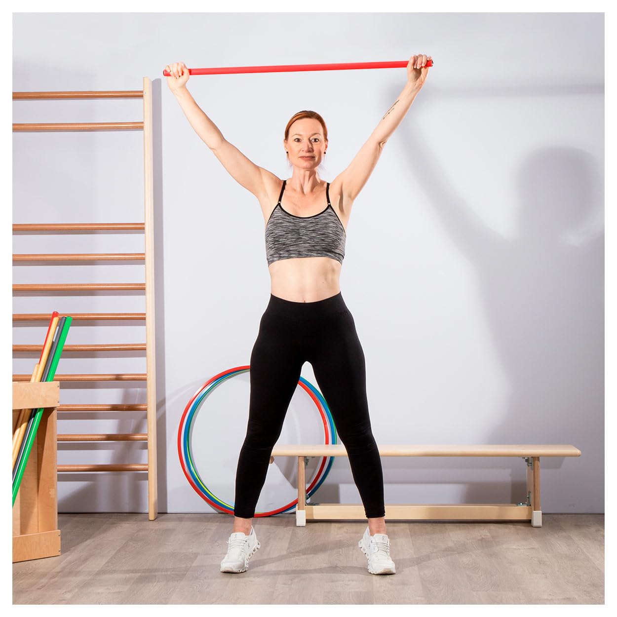 Sport-Tec Bâton de gymnastique pour homme en plastique - 120 cm