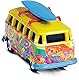 Carson 500504150 1:87 VW T1 Bus Flower Power 100% RTR - Fahrfertiges Modell, 2.4 GHz Fernsteuerung mit Ladeanschluss, inkl. 4xAAA Senderbatterien, mit LED Beleuchtung, Anleitung