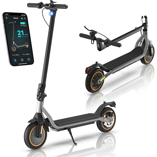 Electric Scooter - Electric Scooter Adults, 500W/1000W/1200W Motor, 18/21/25 MPH, 21/28 Miles Max Range, APP Control, Double Braking Systems, 8.5"/10" Tire, Foldable E-Scooter