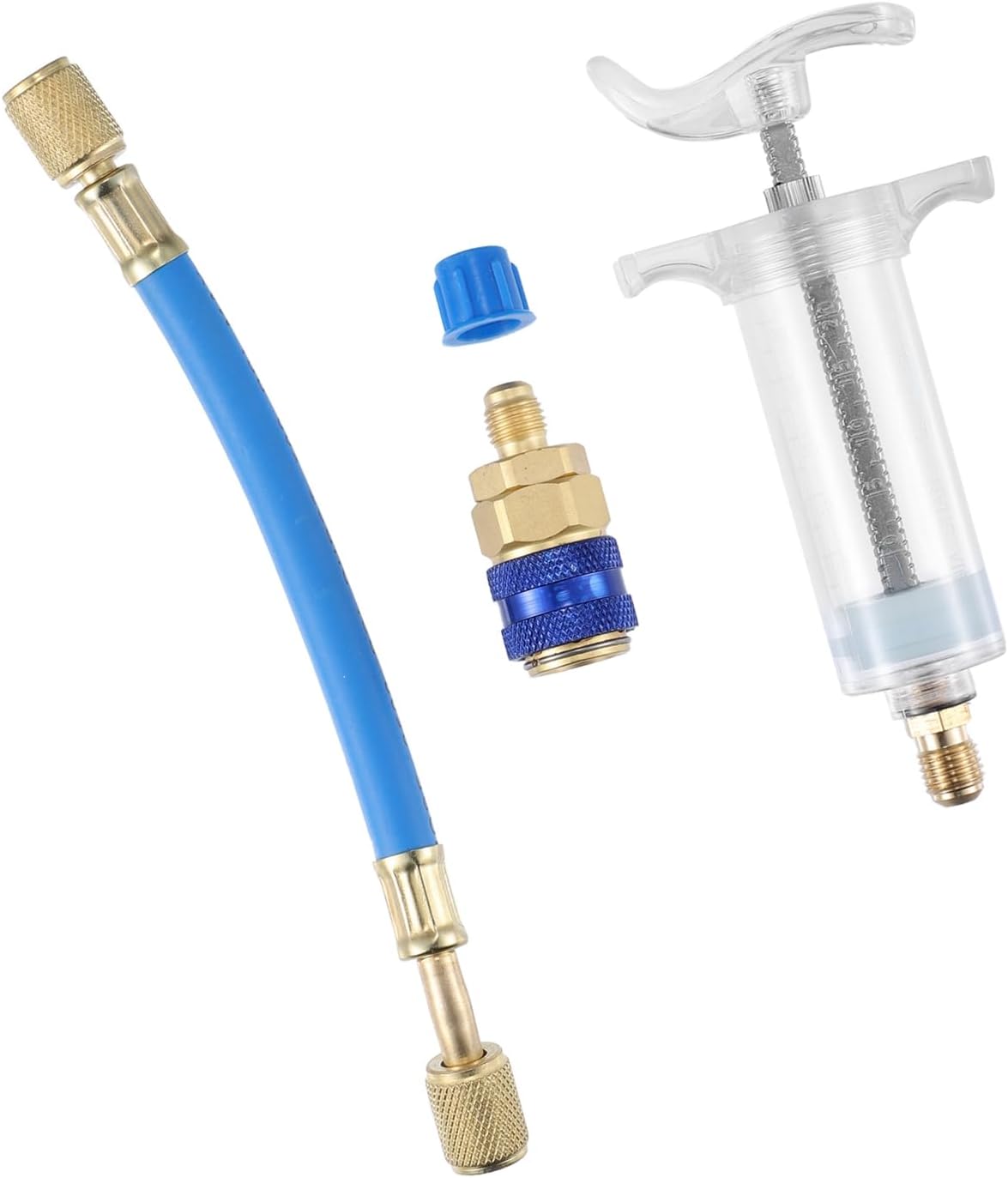 Kit Inyector de Aceite y Tinte Manual para Compresor de AC HVAC