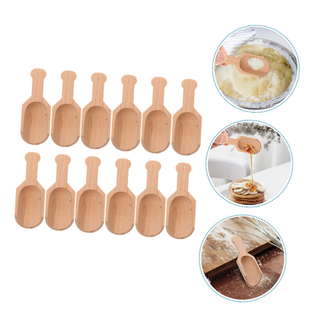 Alipis 60pièces Cuillères Multifonctionnelles Pour Cuisine Cuillères à Sel Et Accessoires Pour Assaisonnement Et Dégustation
