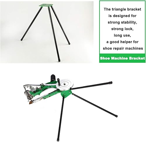 Vista 6 de IRONWALLS Máquina de coser de cuero, máquina manual de metal resistente, reparación de costura de zapatos, máquina reparadora con doble línea