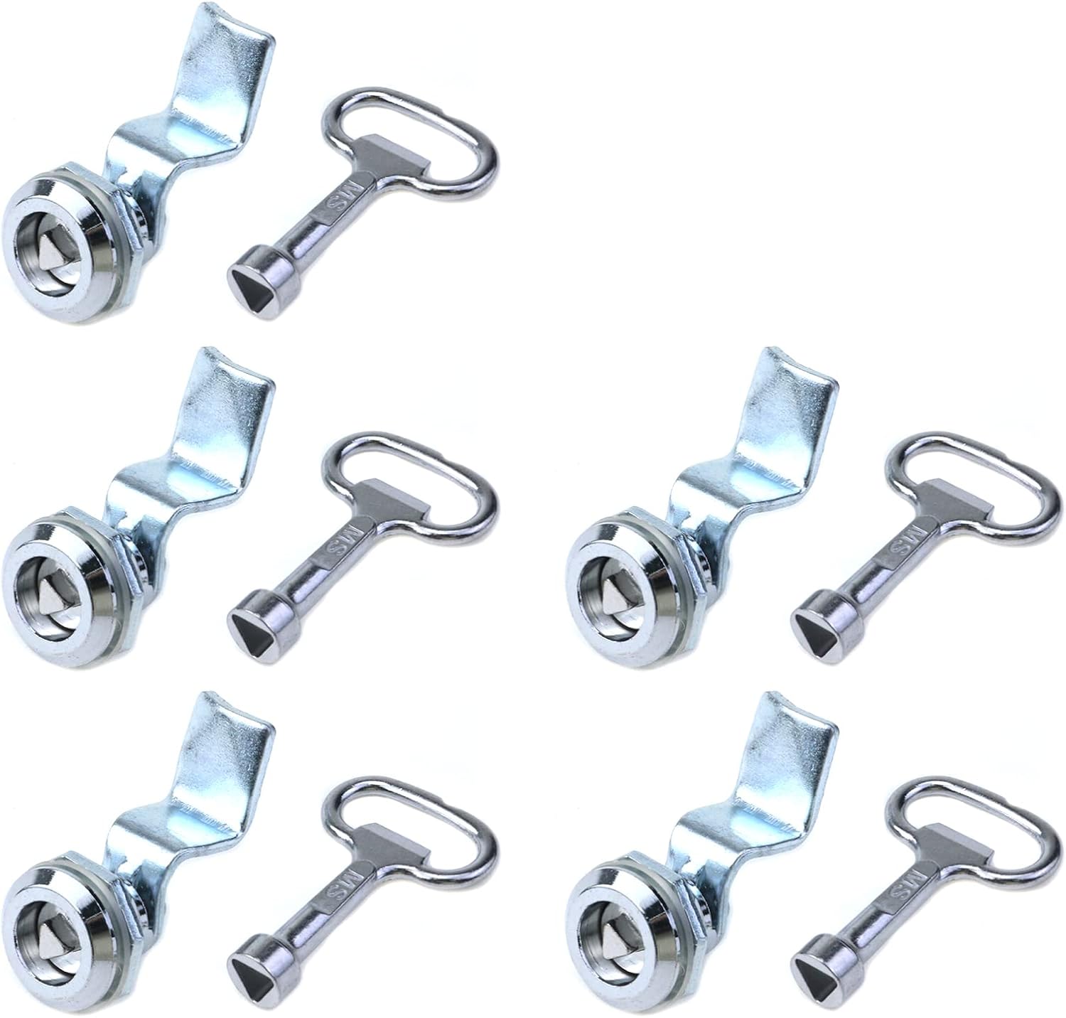 Pastlla 5 Sets Toolbox Lock Replacement Lock Tubular Cam Lock