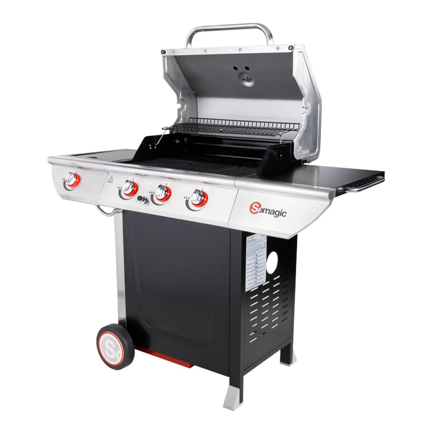 Somagic Barbecue au gaz Manhattan 350GPI - 3 brûleurs 10,5kW + réchaud