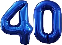 Vista 139 de GOER Globos con el número 80 para decoraciones de fiesta de cumpleaños número 80, globos de helio de aluminio jumbo de 42 pulgadas para 80 Oro rosa
