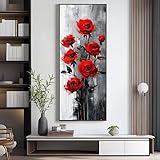 Diamond Painting Retro Diamond Painting Kit Completo XXL, 60x150 cm/23.6x59.1 In Pintura Diamante Rose Cuadros Diamantes 5D, DIY Puzzle Diamond Art Artesanía para Decoración de la Pared Hogar Regalo