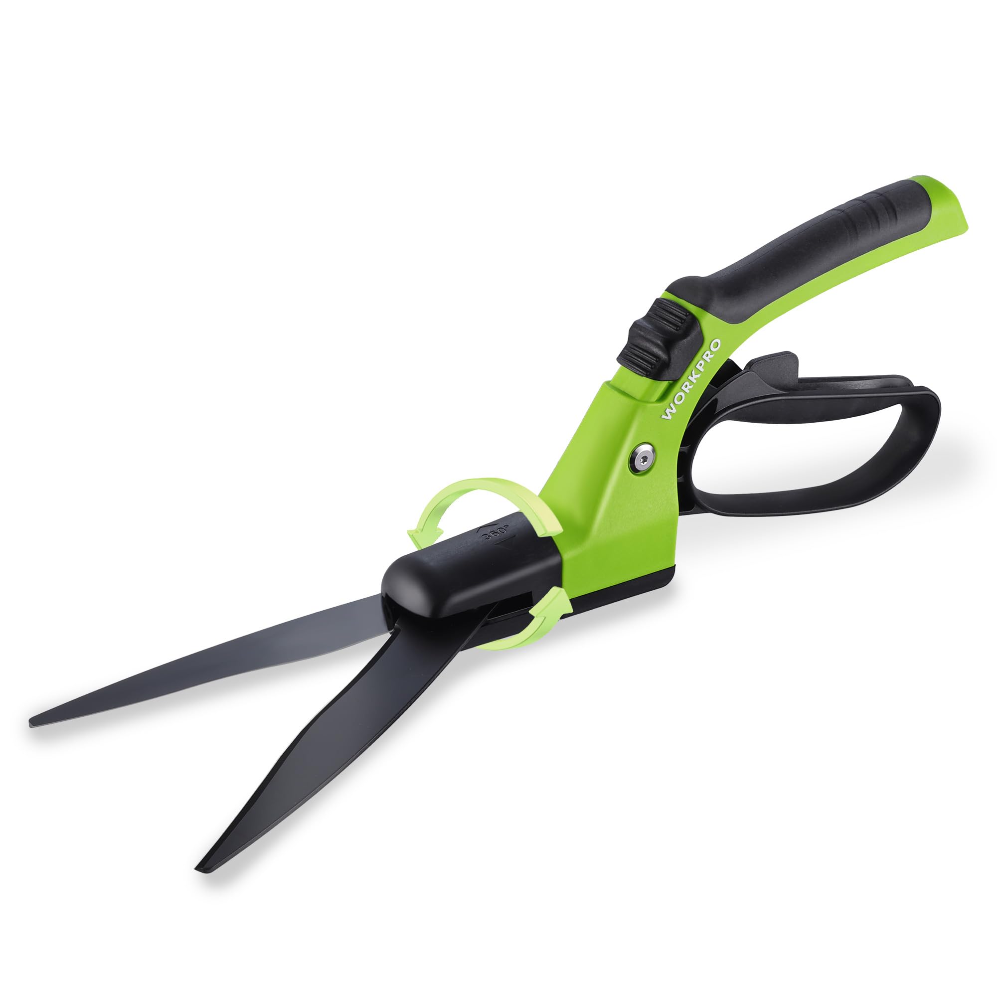 WORKPRO Grass Shears with 360° Swivel Blades