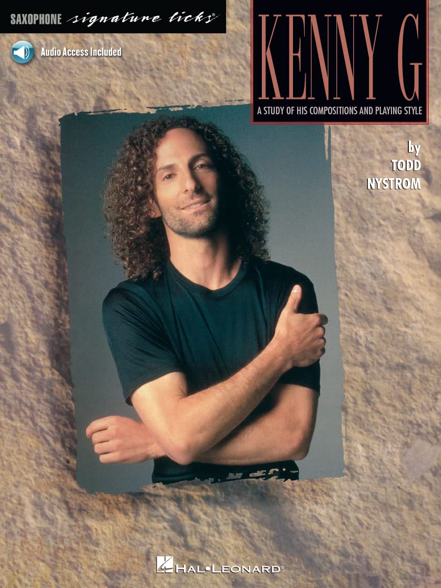 Livre saxophone Kenny G Signature Licks avec CD d'apprentissage musical